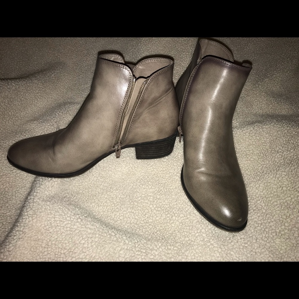 Grey booties